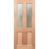 Traditional Narrowline solid maple timber entrance door
