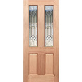Traditional Entrance Door with Teardrop-LL triple glazing crafted from solid maple timber