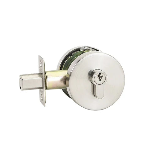 Triad Round Slimline Deadbolt - Double Cylinder Key/Key