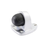 Zanda triangular door stopper in satin chrome finish