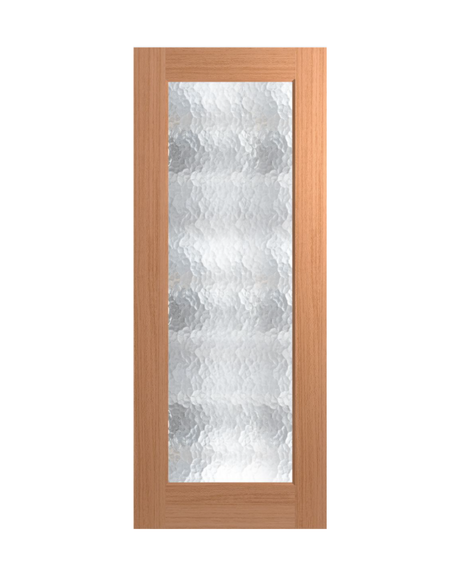 JST1 Sliced Pacific Maple entrance door showing clear glazed panels and timber frame