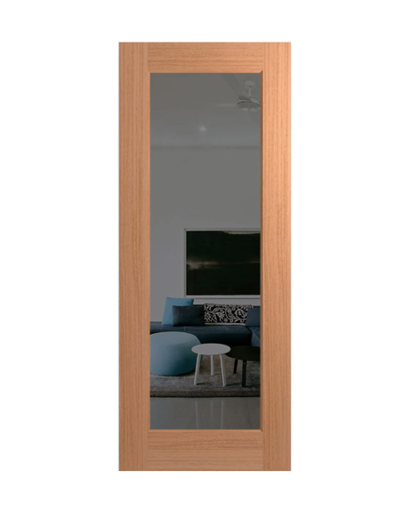Close-up detail of Sliced Pacific Maple timber grain on the Hume JST1 door
