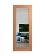 Hume JST1 Joinery entrance door in Sliced Pacific Maple, full door view