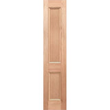Victorian 4 Panel solid timber internal sidelight with two glazed panels
