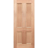 Victorian V4P solid engineered timber internal door with four panel design