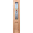 Victorian VG SL solid timber sidelight featuring Rose Jewel Spotswood frost glazing