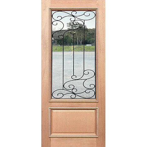 Wrought Iron-2 Entrance - Clear