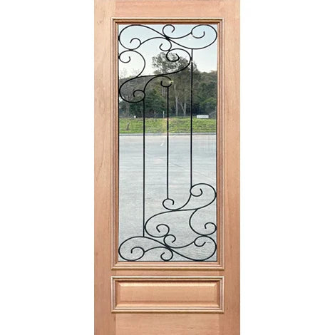 Wrought Iron-2 (Long) Entrance - Clear