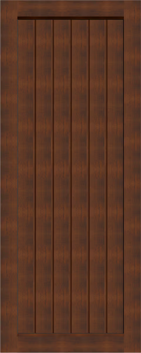 Elite Aluminium XE21 entrance door shown in Merbau timber look finish