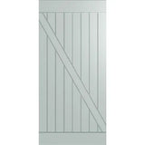 Frontier Standard Barn Door FBDS2 featuring deep linear rout designs on a primecoat MDF finish
