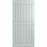 Hume Frontier Standard Barn Door FBDS3 showing deep linear rout design on primecoat MDF finish
