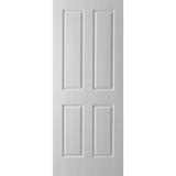 Hume Oakfield 4 Panel Woodgrain Internal Door featuring a pre-primed oak woodgrain finish