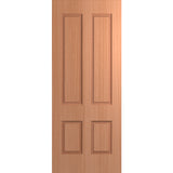 Hume Doors Humecraft HMC4 Sliced Pacific Maple internal timber door showing the broad square carved design
